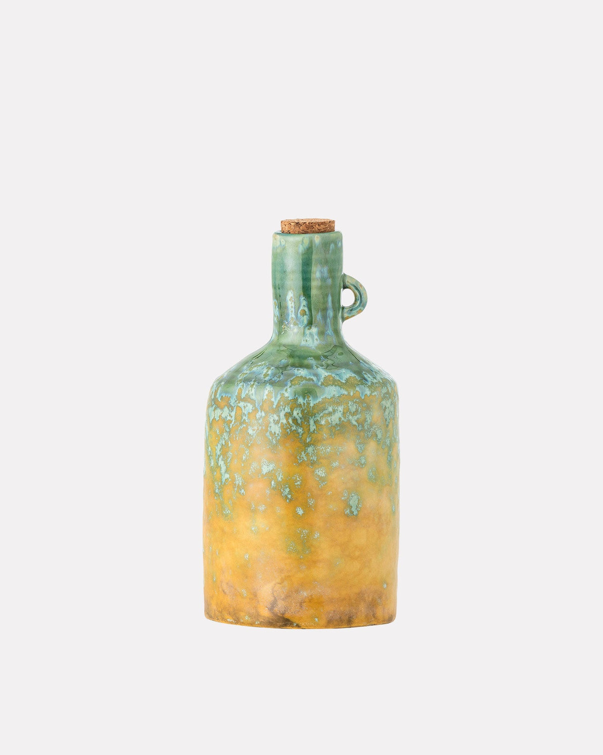 Green-Yuma-Stoneware-Oil-Bottle