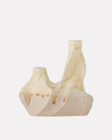 White-Wavy-Stoneware-Candle-Holder