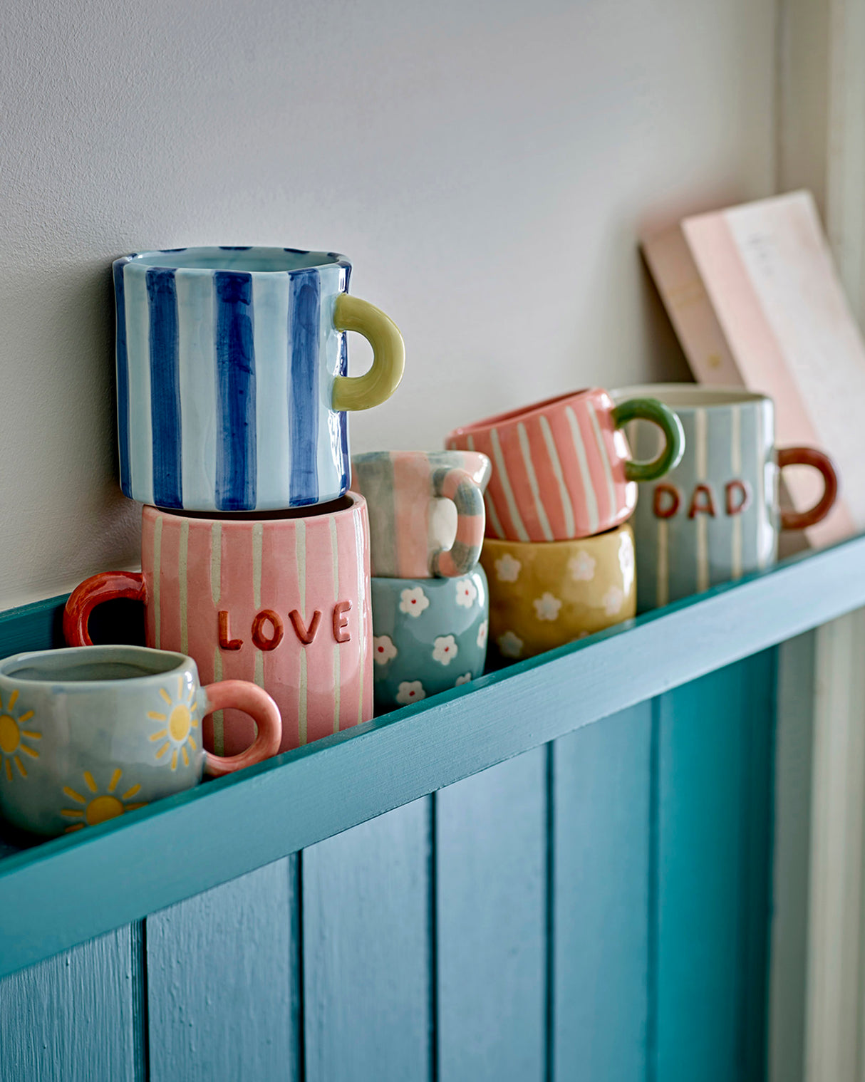 Blue 'Dad' Cherish Stoneware Mug