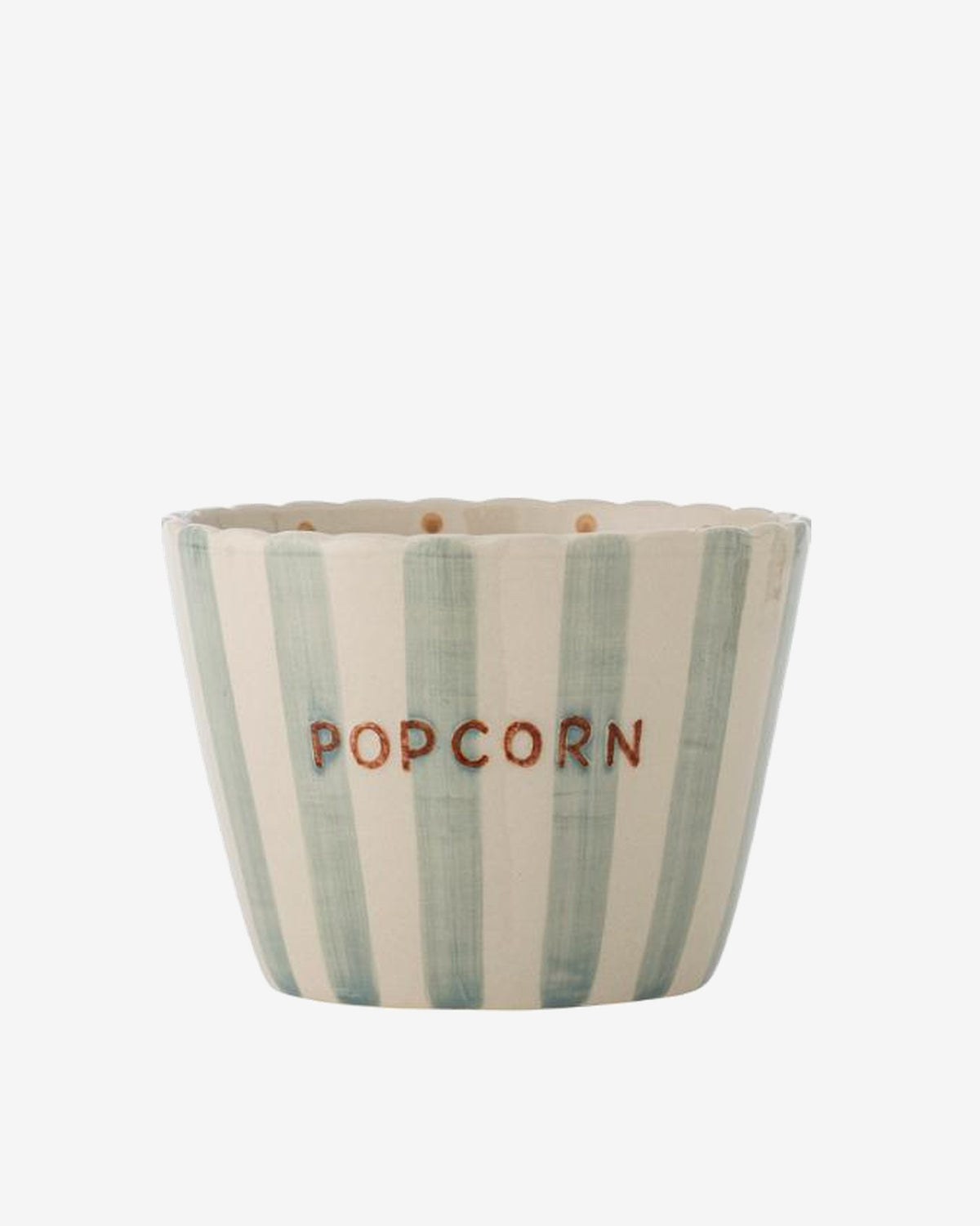 Yellow Stripe Chips Stoneware Bowl