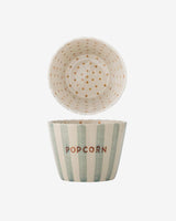 Yellow Stripe Chips Stoneware Bowl