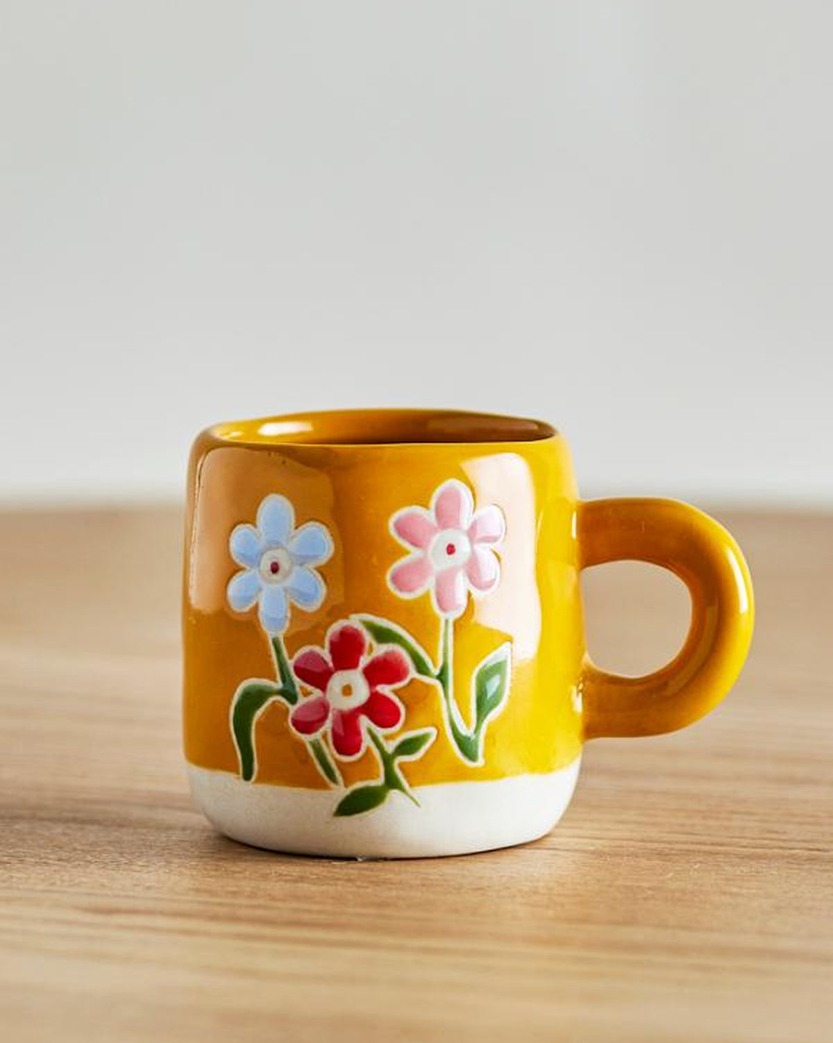 Yellow Flowers Millie Stoneware Cup