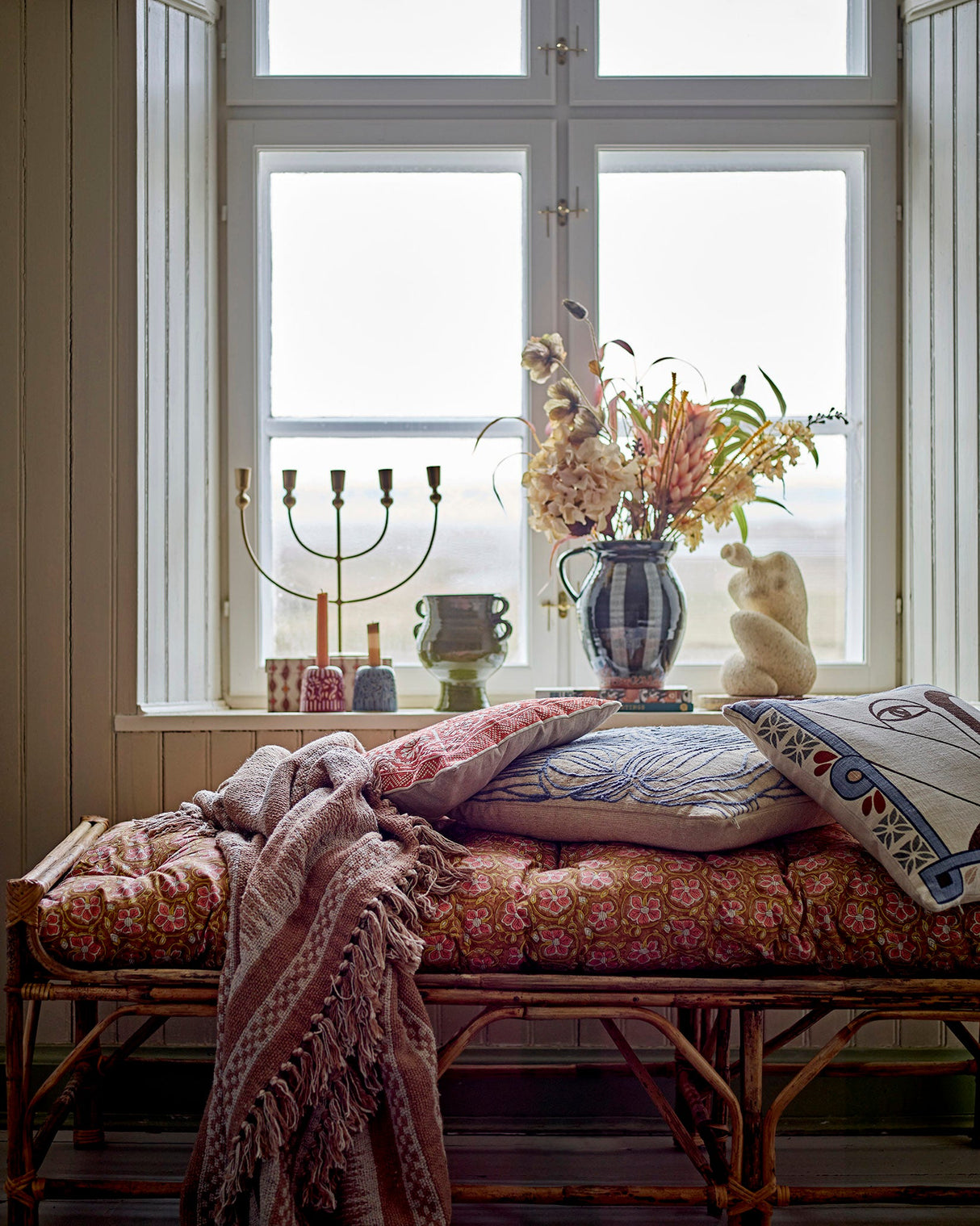 Blue Volla Cotton Cushion