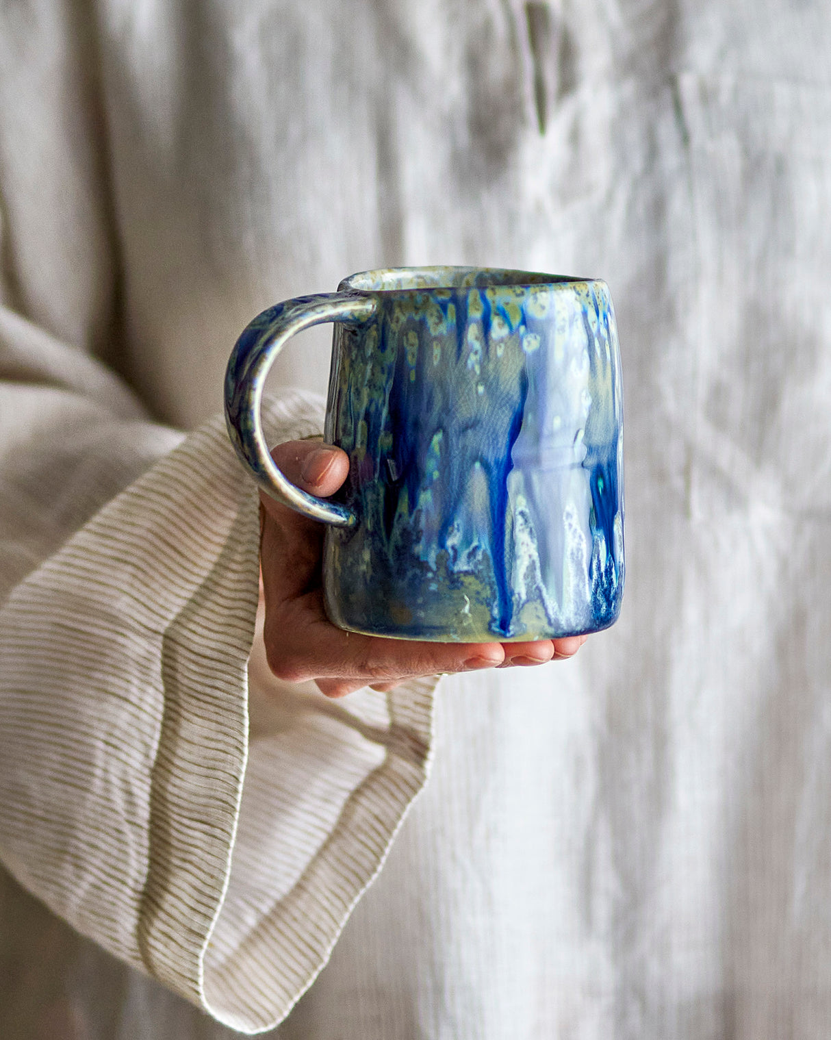 Dark Blue Yori Stoneware Mug