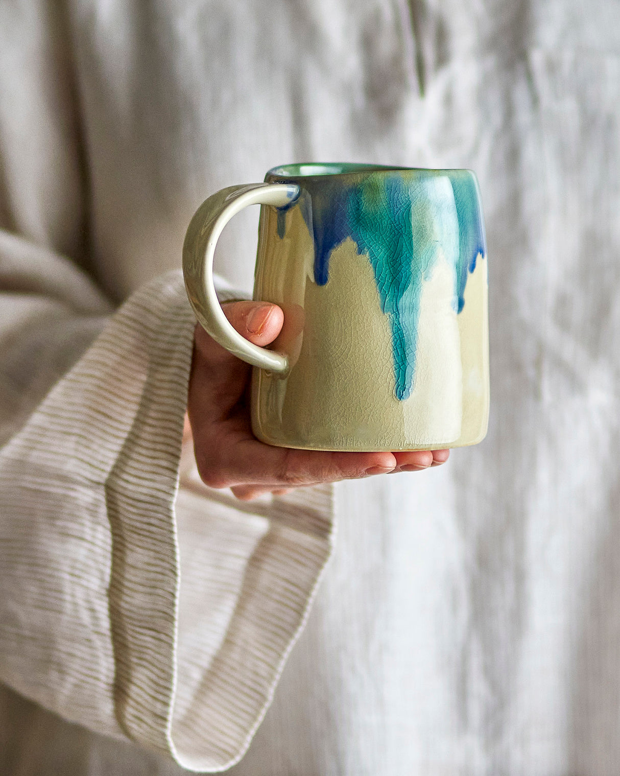 Turquoise Yori Stoneware Mug