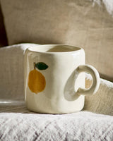 White Lemon Agnes Stoneware Mug
