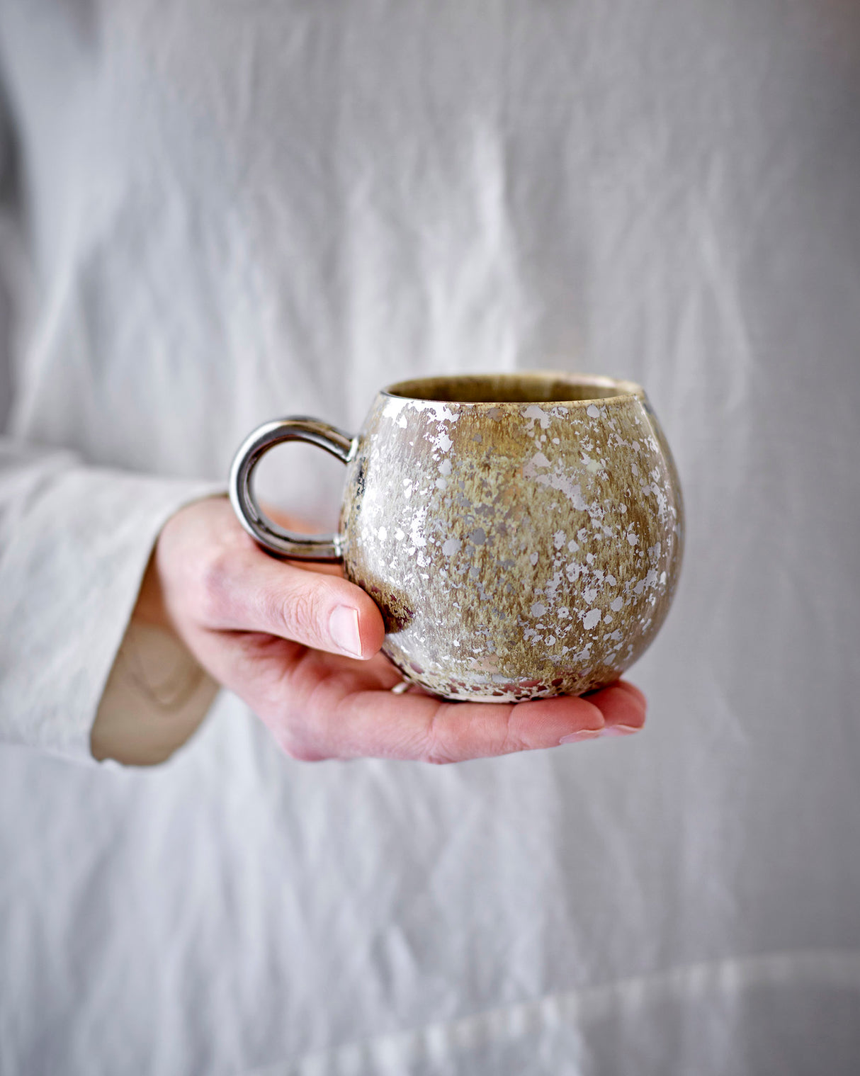 Speckled Green Paula Stoneware Mug