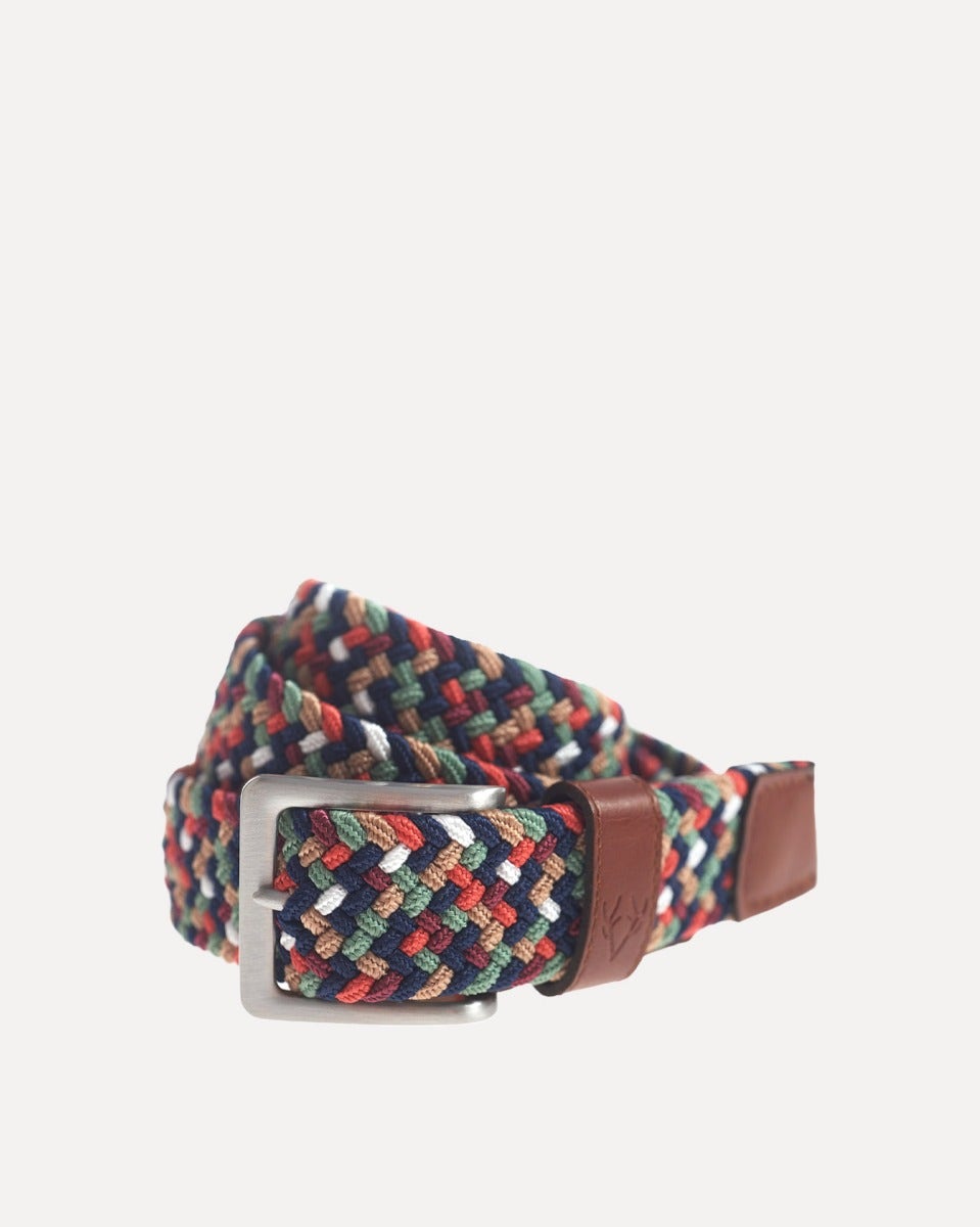 Multicolour Brights Braided Belt