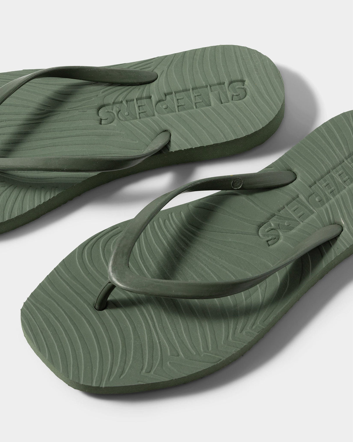 Deep Green Sleepers Flip Flops