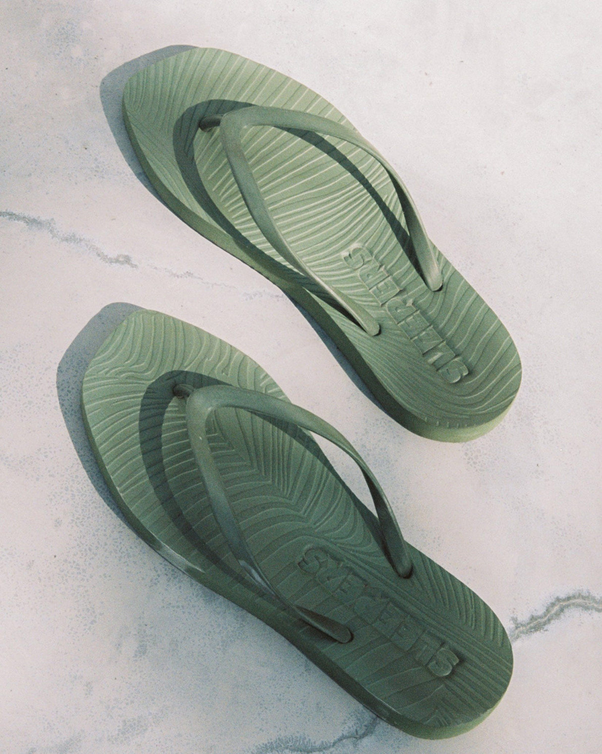 Deep Green Sleepers Flip Flops