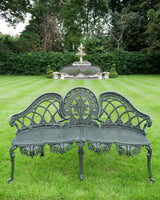 Aged-Green-Finish-Ornate-Aluminium-Bench