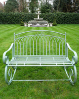 Green-Alfie-Metal-Rocking-Bench