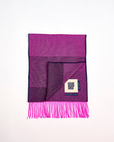 Neon Pink Nine Weaves Of Wicklow Wide Merino Scarf