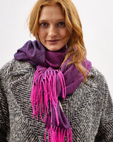 Neon Pink Nine Weaves Of Wicklow Wide Merino Scarf
