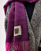 Neon Pink Nine Weaves Of Wicklow Wide Merino Scarf