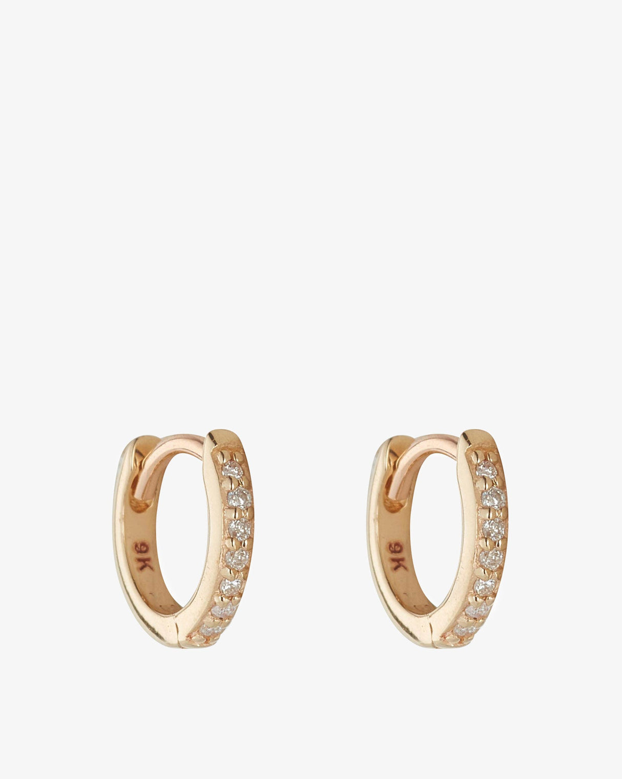 9kt-Gold-Diamond-Huggie-Earrings