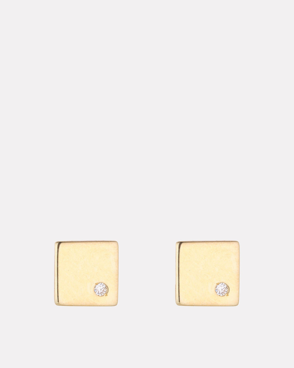 9kt-Gold-Square-Single-Diamond-Stud-Earrings