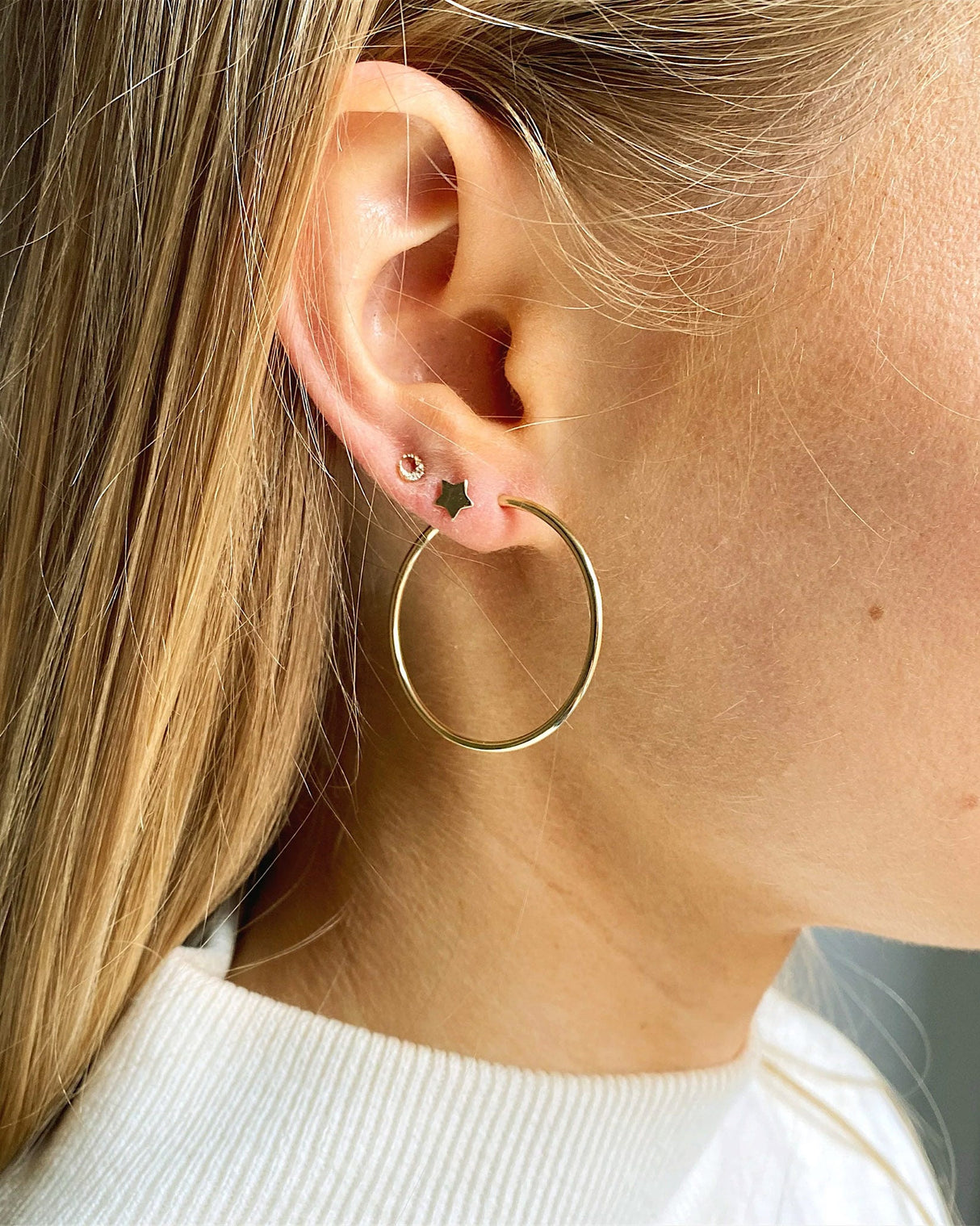 9kt Gold Hoop Earrings