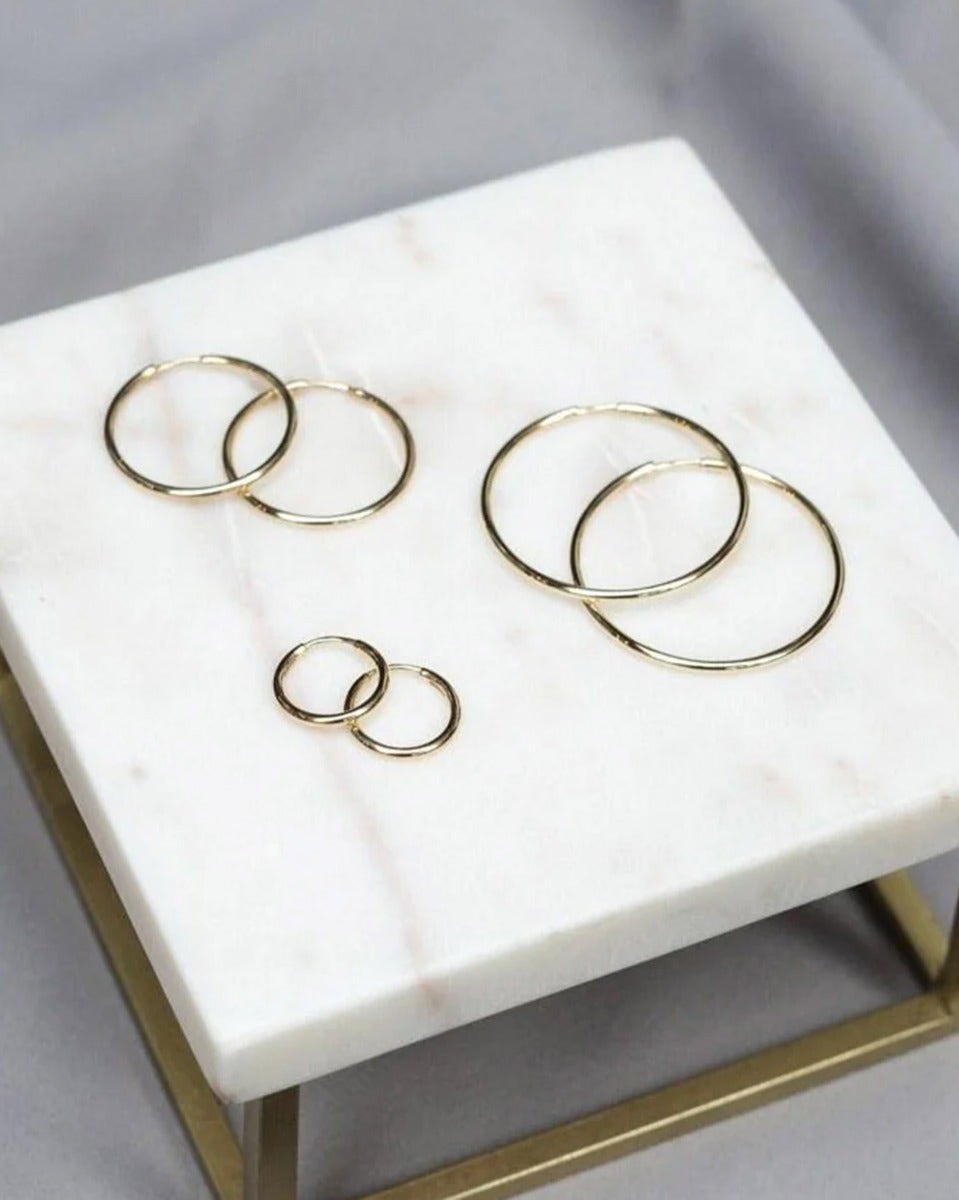 9kt Gold Hoop Earrings