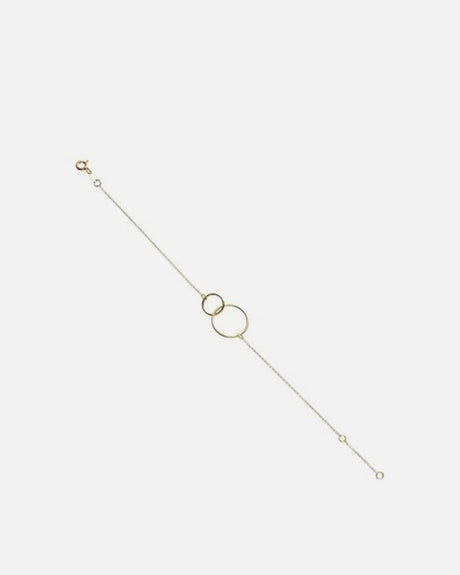 9kt-Gold-Double-Circle-Pendant-Bracelet