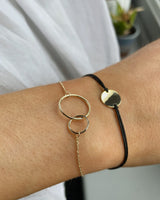 9kt-Gold-Double-Circle-Pendant-Bracelet