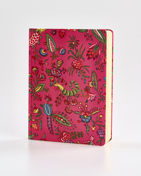 Fuchsia Forest Friends A4 Plain Notebook
