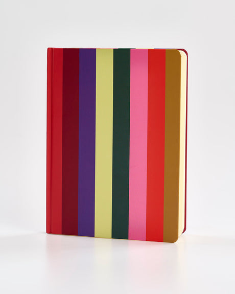 Multicolour Stripes A4 Linear Notebook