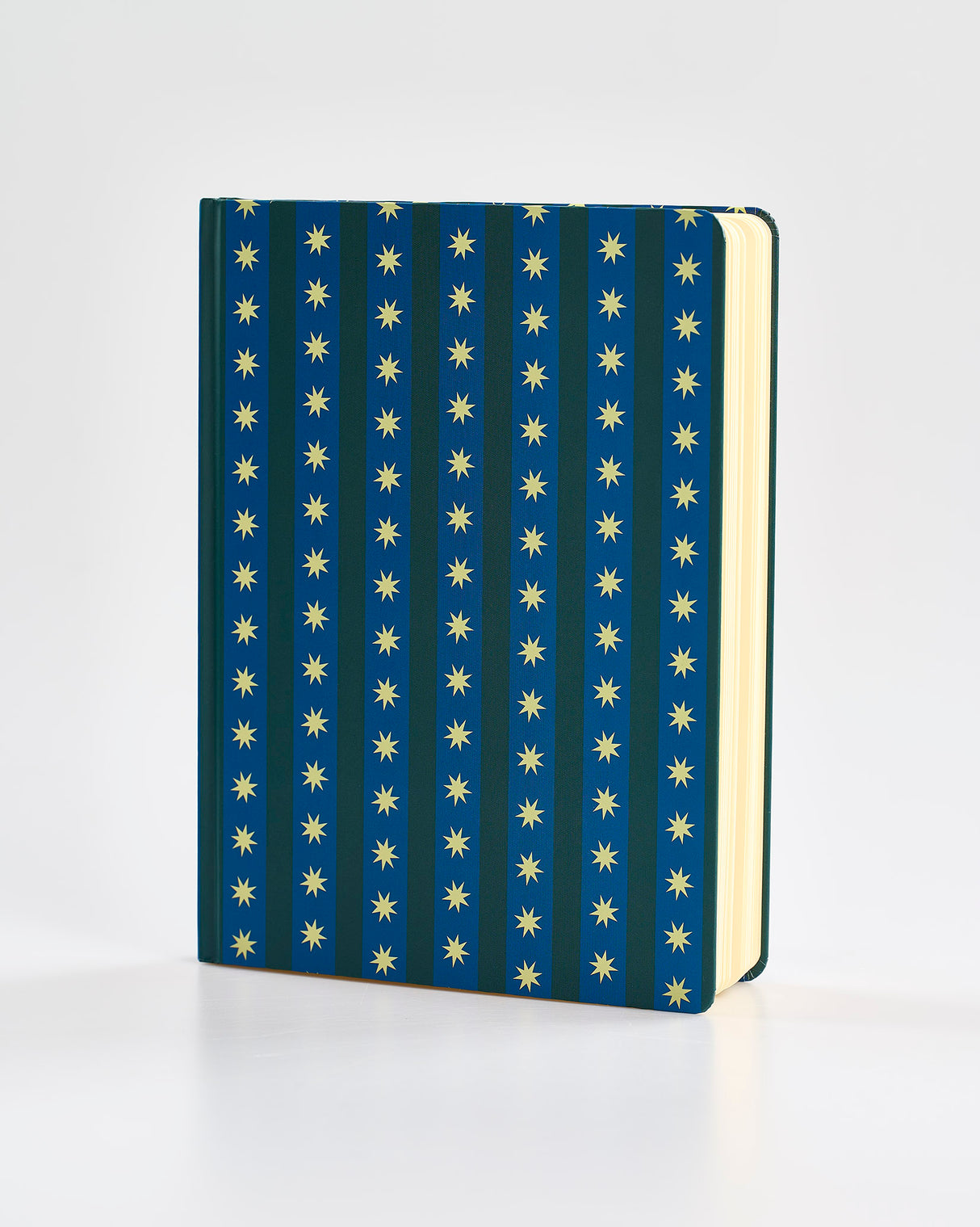 Teal Stripes & Stars A4 Linear Notebook