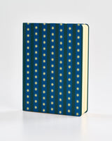 Teal Stripes & Stars A4 Linear Notebook