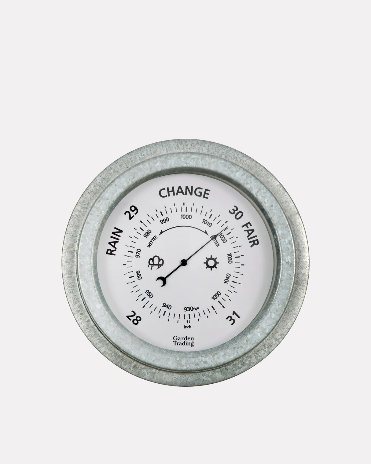 Galvanised Steel St Ives Barometer