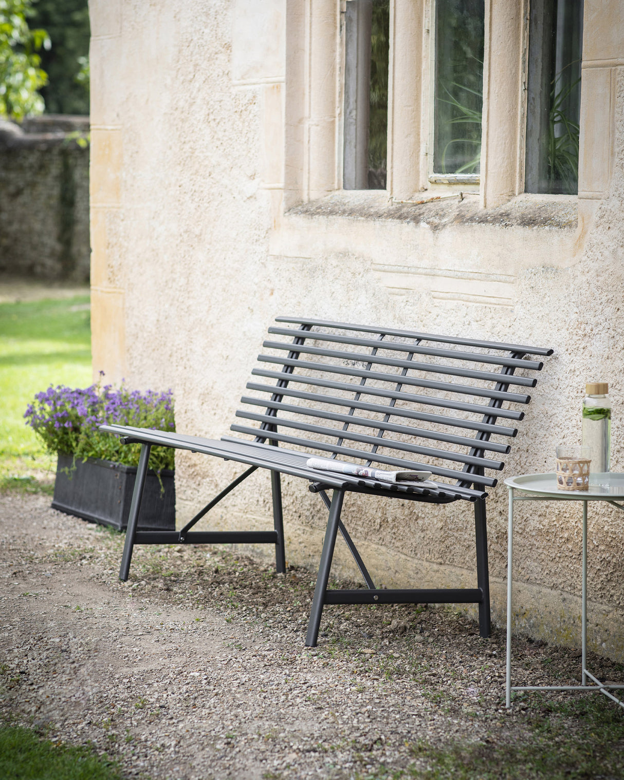 Carbon Richmond Powder Coated Steel Bench