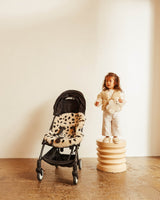 Leopard Binibamba Sheepskin Snuggler Buggy Liner