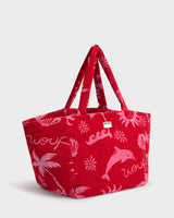 Red & Pink Tulum Tote Bag