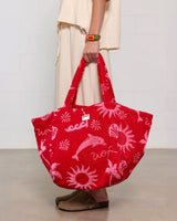 Red & Pink Tulum Tote Bag