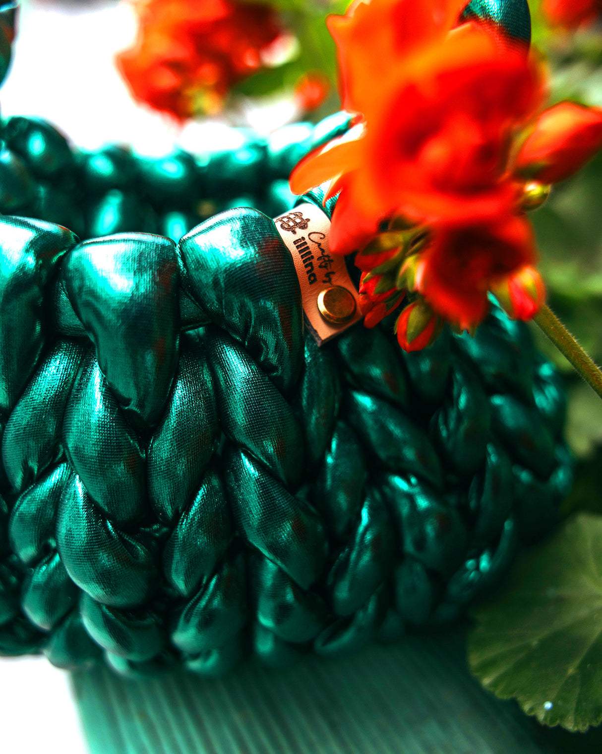Green Woven Candy Bag