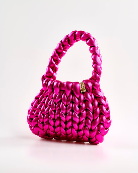 Hot Pink Woven Candy Bag