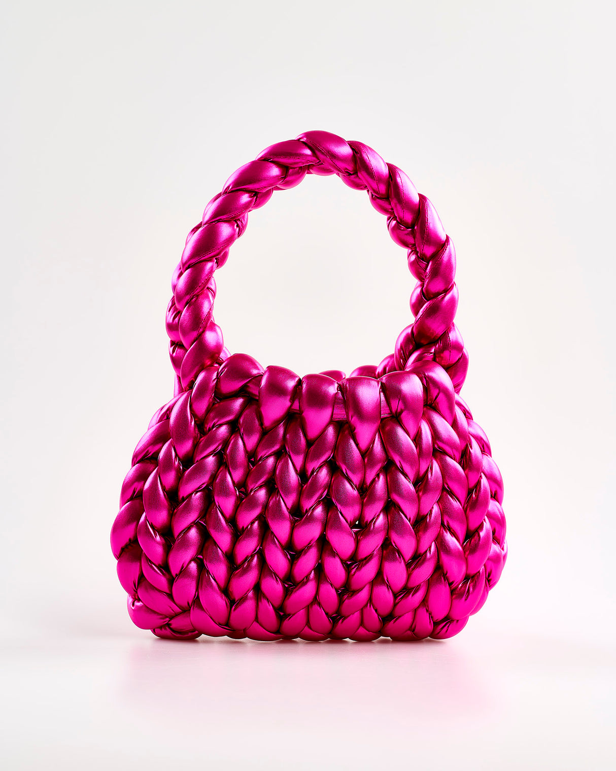 Hot Pink Woven Candy Bag