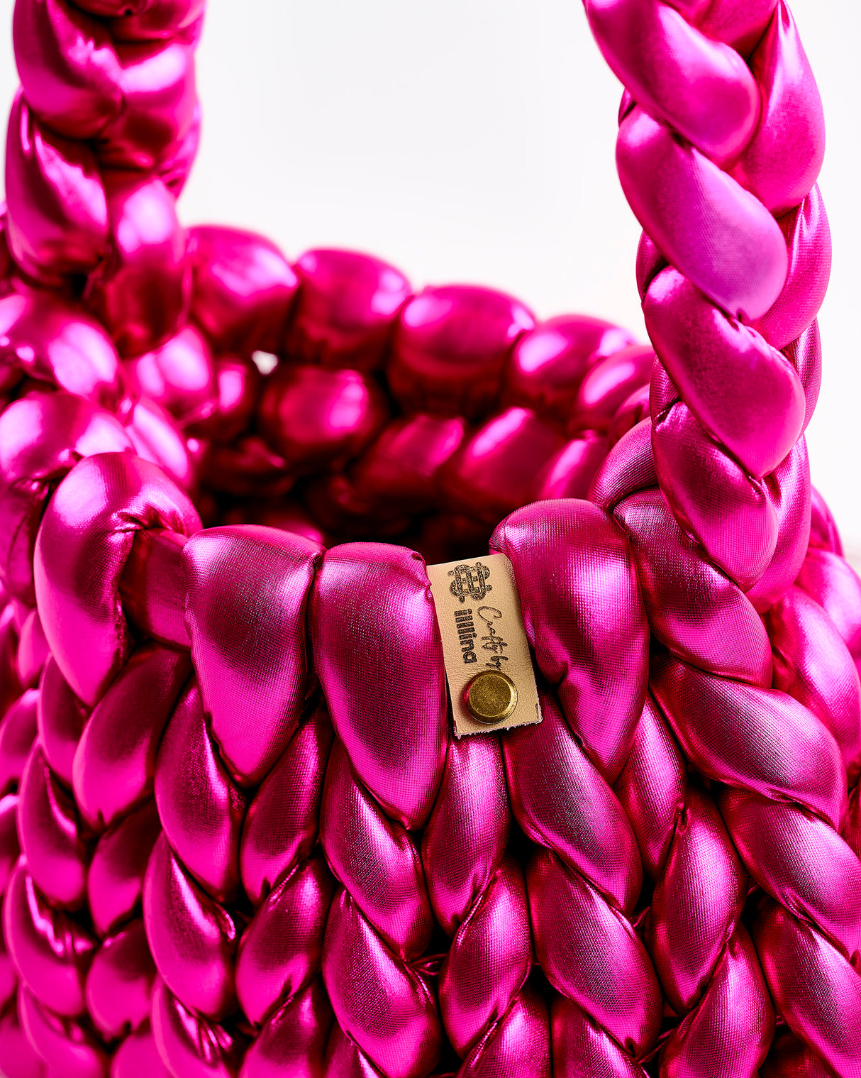 Hot Pink Woven Candy Bag