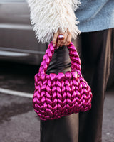 Hot Pink Woven Candy Bag