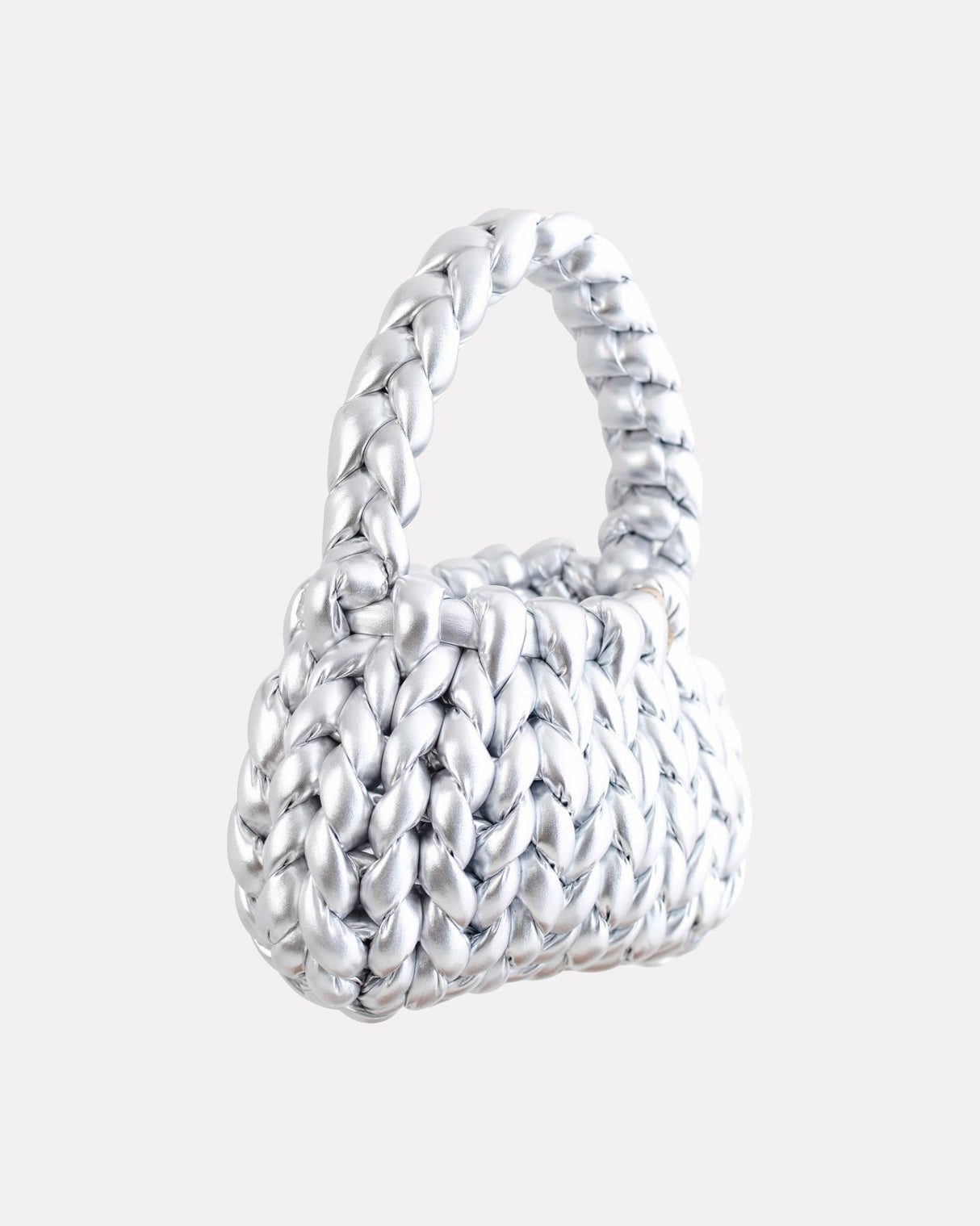 Silver Woven Candy Bag
