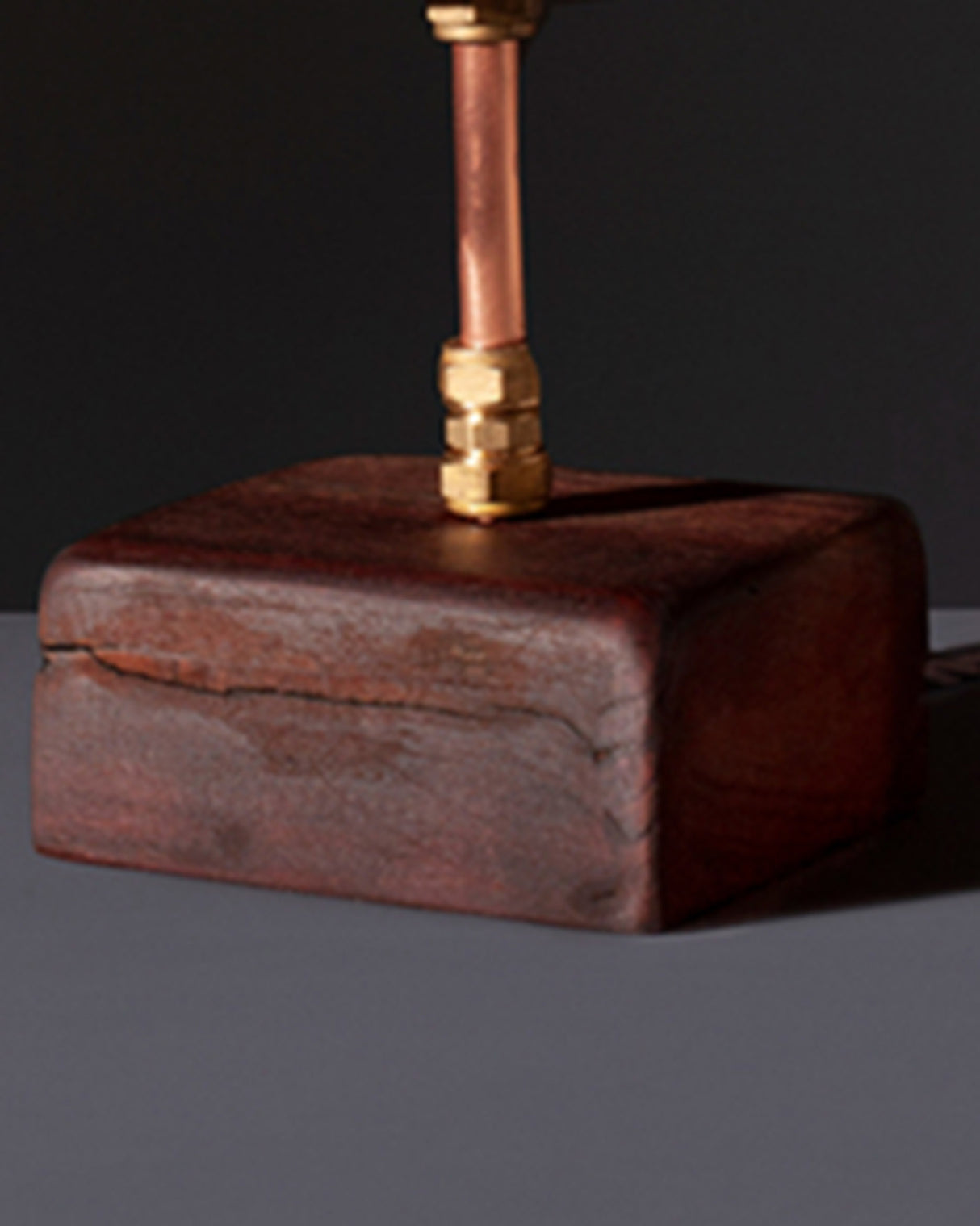 Salvaged Jarrah Hardwood Ballast Tall Table Lamp