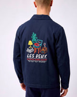 Dark Navy Artist Herringbone Overshirt