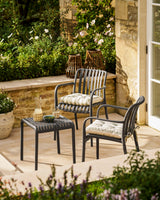 Carbon Edgeworth Armchairs & Side Table Set