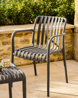 Carbon Edgeworth Armchairs & Side Table Set