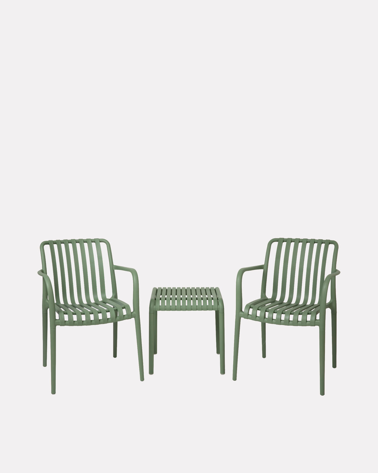 Forest Green Edgeworth Armchairs & Side Table Set