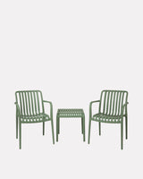 Forest Green Edgeworth Armchairs & Side Table Set