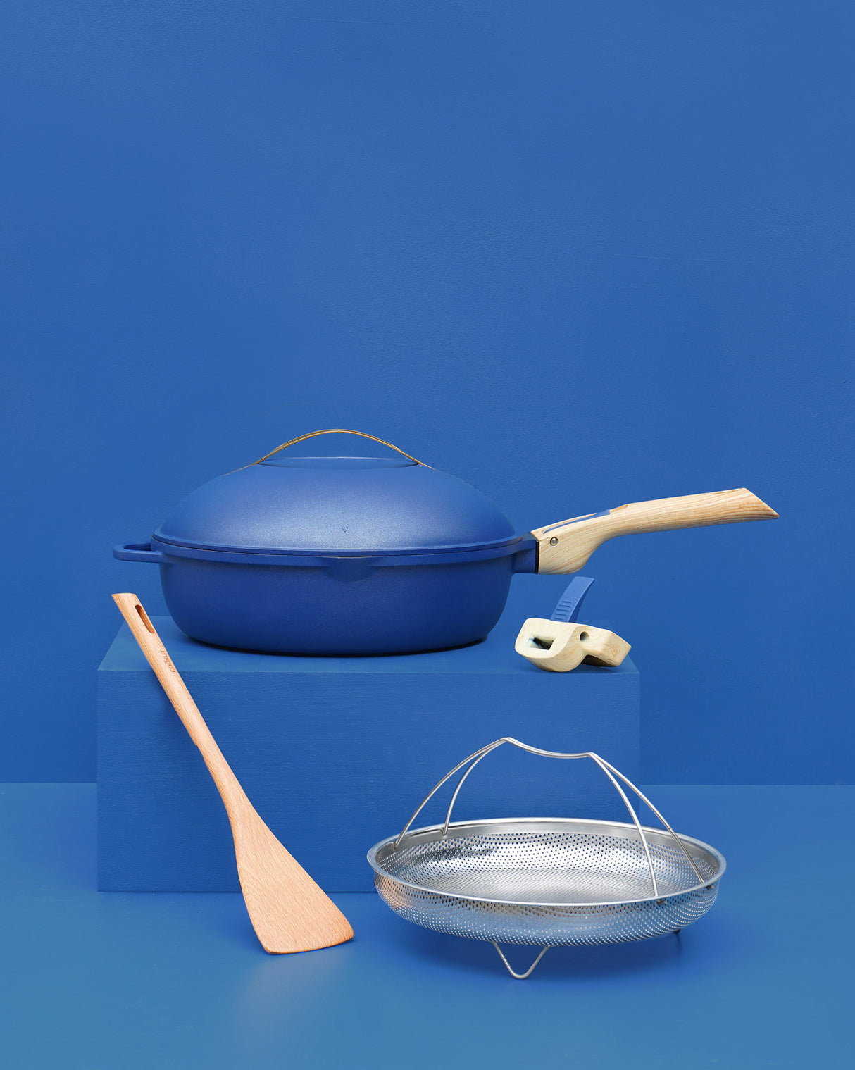 Sapphire 28cm Lidded Non-Stick 8-in-1 Pan with Accessories