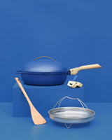 Sapphire 28cm Lidded Non-Stick 8-in-1 Pan with Accessories