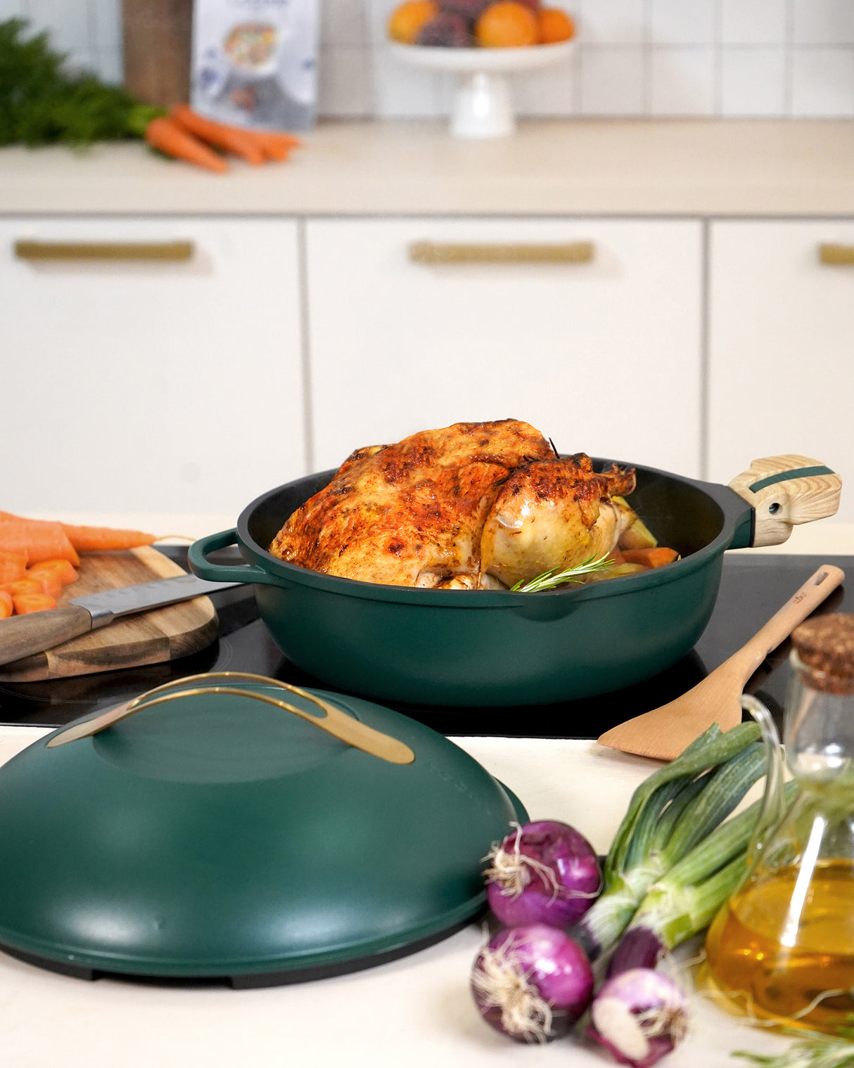 Canopy 28cm Lidded Non-Stick 8-in-1 Pan with Accessories