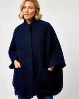 The Flock Dúghorm Donegal Wool Cape